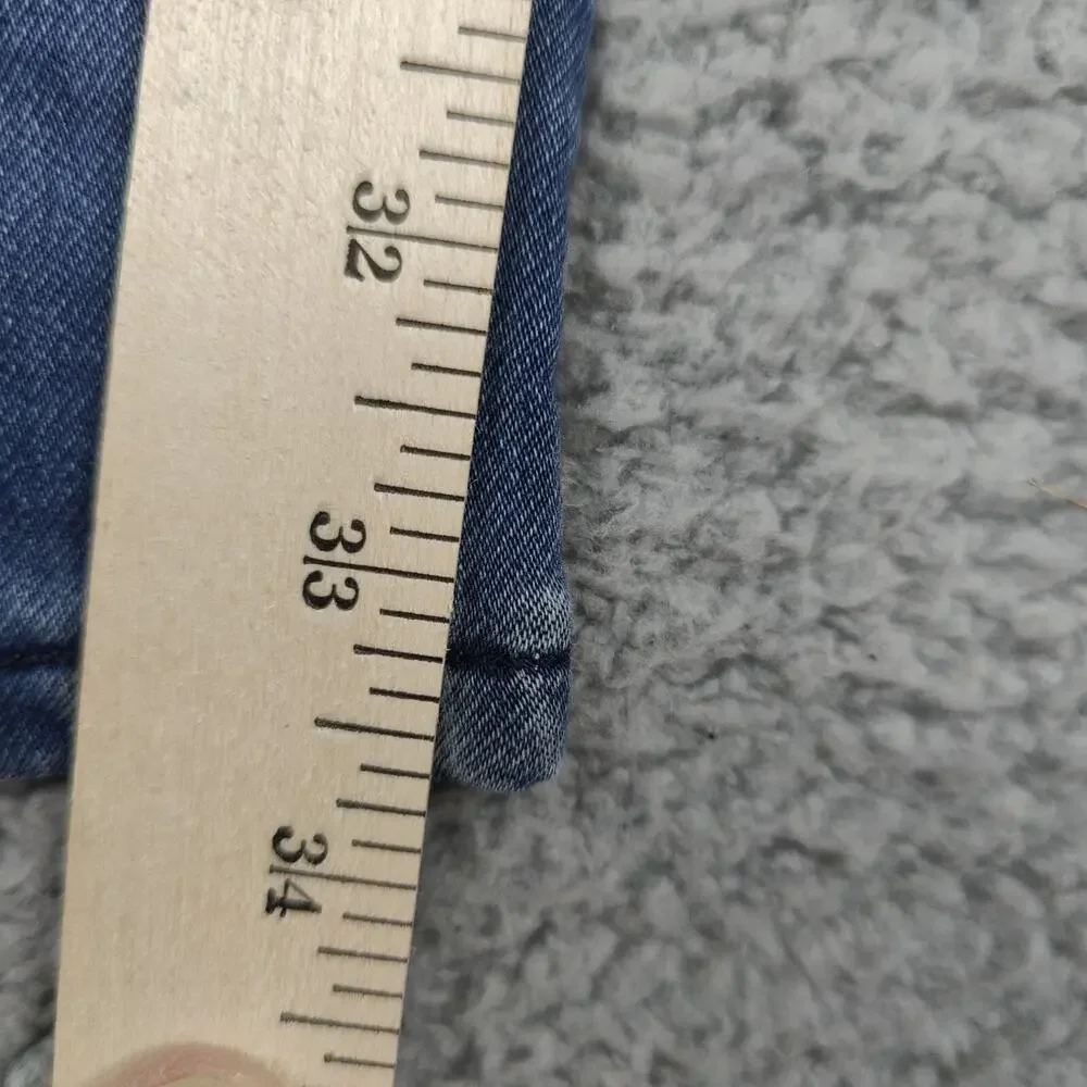 True Religion Rocco Jeans Mens 30X33 Blue Relaxed Skinny Jeans Denim Retro Look